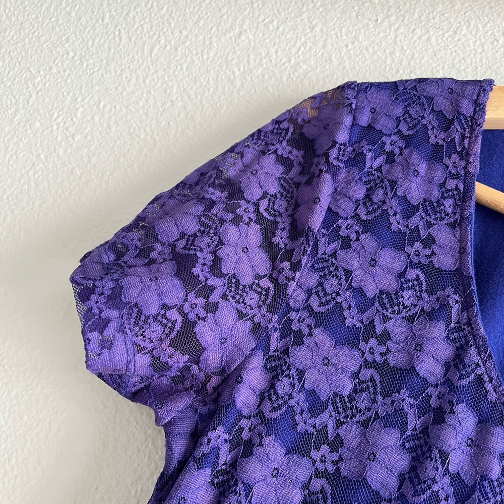 H&M Blue Lace Dress size Small - Picture 3 of 11